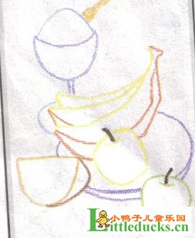 儿童油画棒教程-用油画棒画多种水果
