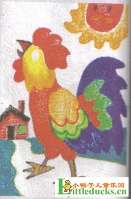 儿童油画棒教程-用油画棒画大公鸡