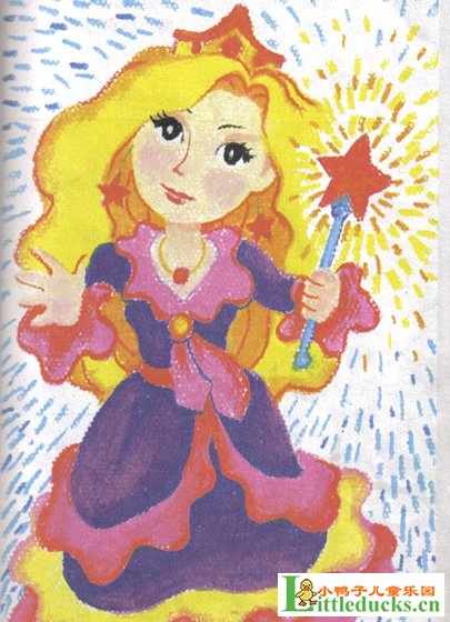 儿童油画棒教程-用油画棒画小魔女