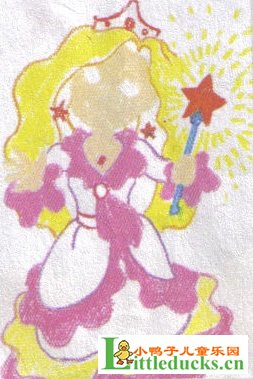儿童油画棒教程-用油画棒画小魔女