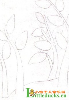 儿童油画棒教程-用油画棒画秋天的山坡