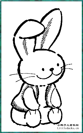 动物简笔画大全:小兔子简笔画(8)