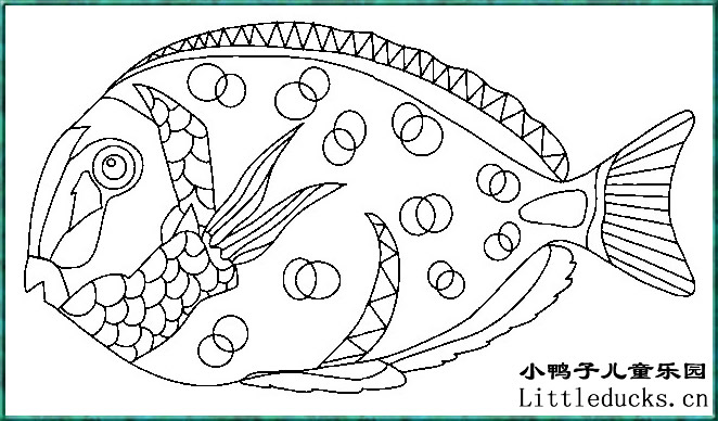 各种鱼的简笔画图片大全11