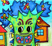 儿童画画大全:空气净化