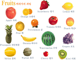 儿童学英语单词flash动画-Fruits水果