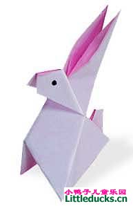 动物折纸大全:小兔子的折纸方法