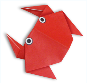 动物折纸大全:小螃蟹的折纸方