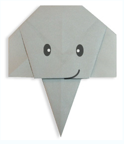 简单易学的幼儿折纸大全:小象