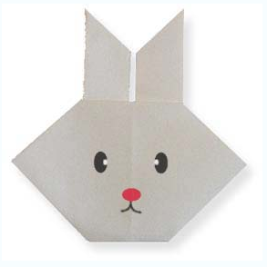 简单易学的幼儿折纸大全:小兔