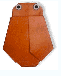 动物折纸大全:知了的折纸方法