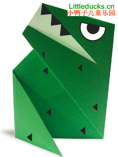 动物折纸大全:霸王龙的折纸方法