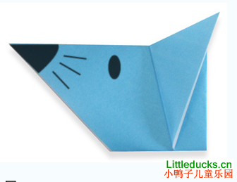 简单易学的幼儿折纸大全:小老鼠