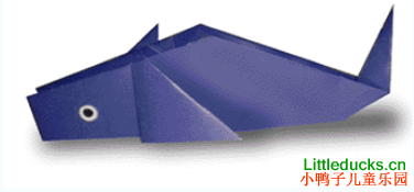 动物折纸大全:鲸鱼的折纸方法