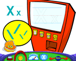 英文字母X的书写练习