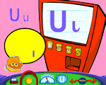 英文字母U的书写练习