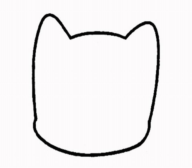 如何画小猫简笔画一