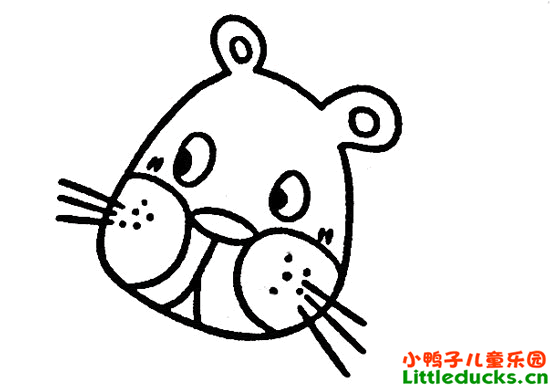 儿童简笔画教程:奔跑的狮子的画法二