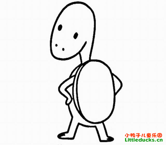 如何画乌龟简笔画三
