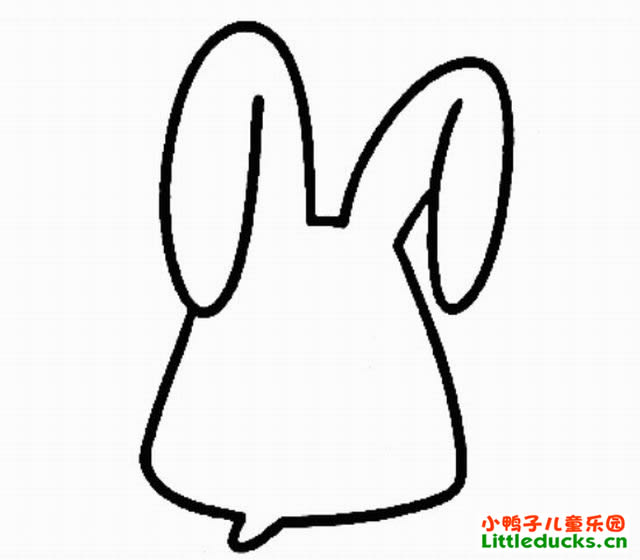 如何画兔子简笔画一