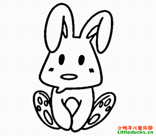 如何画兔子简笔画四