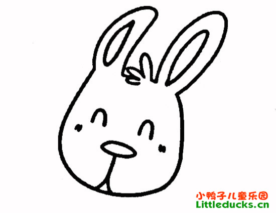 如何画跳舞的兔子简笔画二