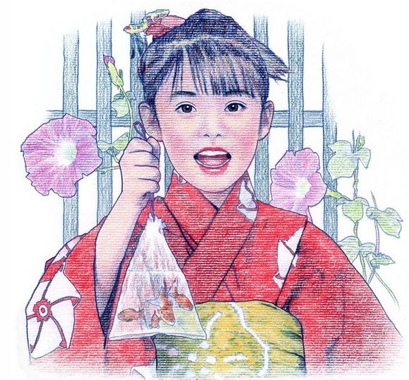 松原健治铅笔画