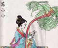人物彩色铅笔画图片:苏小小
