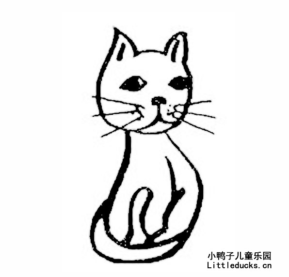 小猫的简笔画图片