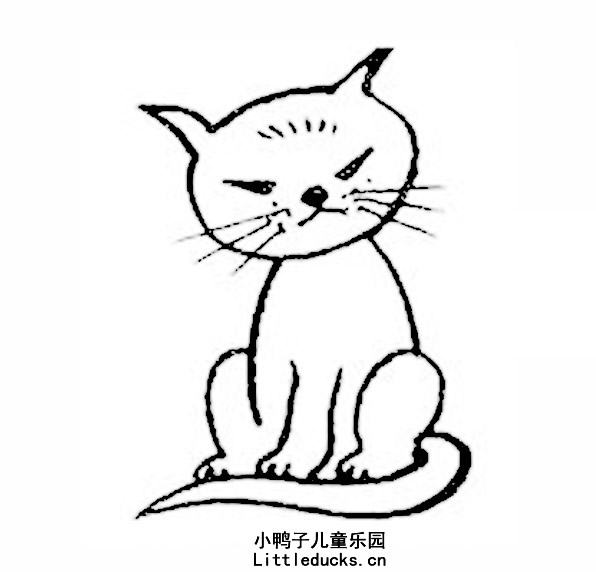 小猫的简笔画图片