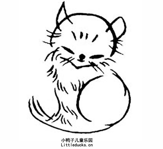 小猫的简笔画图片