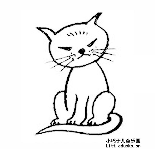 小猫的简笔画图片