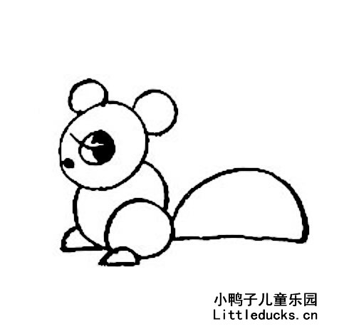 小松鼠的简笔画图片大全四