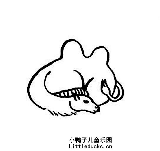 骆驼简笔画图片大全六