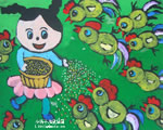 小学生绘画作品:水粉画