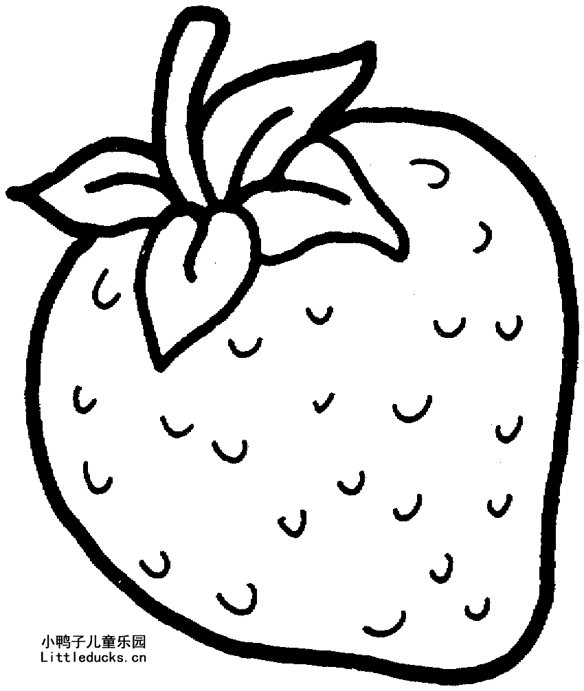 草莓的简笔画图片16