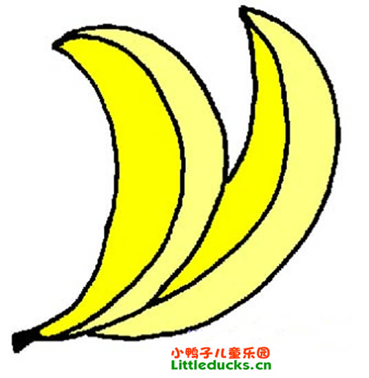 彩色香蕉的简笔画图片27