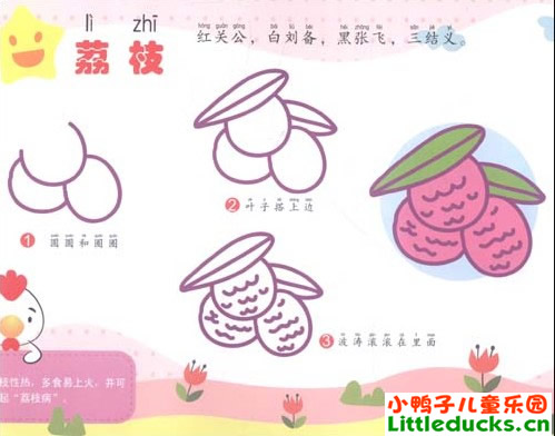 学画荔枝简笔画图片6