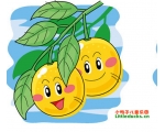 橙子简笔画图片6