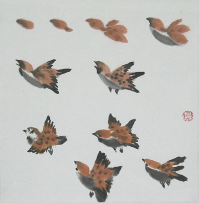 国画中鸟的画法