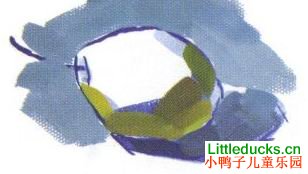 儿童水粉画教程:水粉画单个梨子画法图文介绍