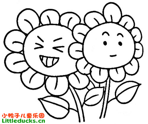 向日葵简笔画图片