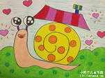 儿童画作品欣赏:小蜗