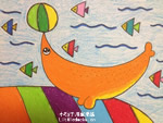 幼儿绘画作品小海豚