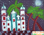 宏都拉斯儿童画作品欣赏苏帕的神圣教堂