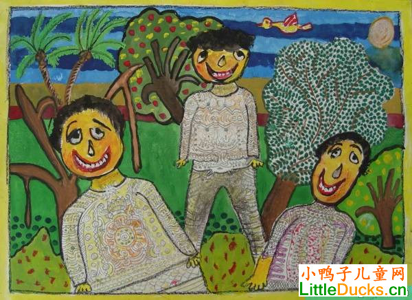 印度儿童画画大全顽皮