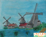 荷兰儿童绘画作品荷
