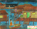 汶莱儿童画画图片马