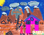 智利儿童画作品欣赏高山
