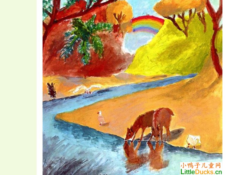 史瓦济兰儿童画作品欣赏雨后