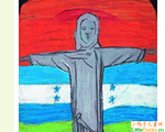 宏都拉斯儿童画作品欣赏我的神